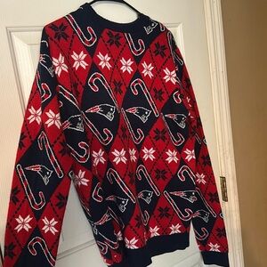 New England Patriots Christmas sweater